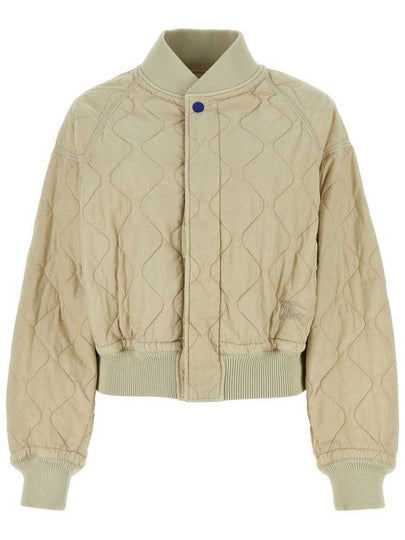 Quilted Bomber Jacket Ivory - BURBERRY - BALAAN 2