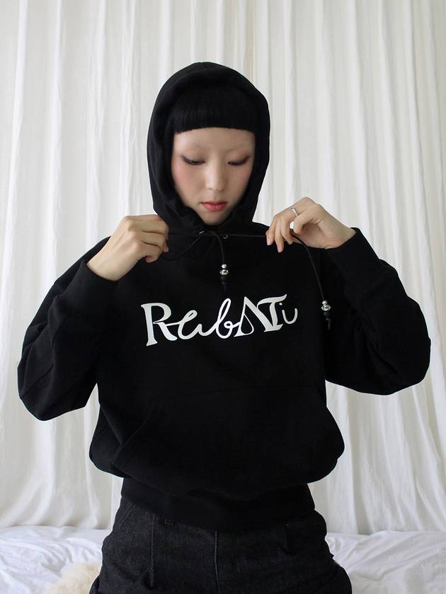 Lettering Logo HOOD BLACK - RUBATI - BALAAN 3