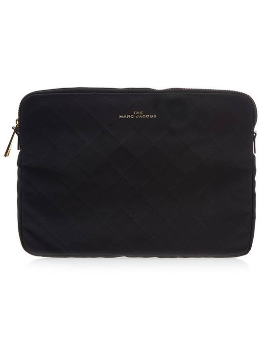 Logo Quilted Laptop Briefcase Black - MARC JACOBS - BALAAN 2