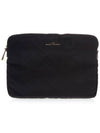 Logo Quilted Laptop Briefcase Black - MARC JACOBS - BALAAN 1