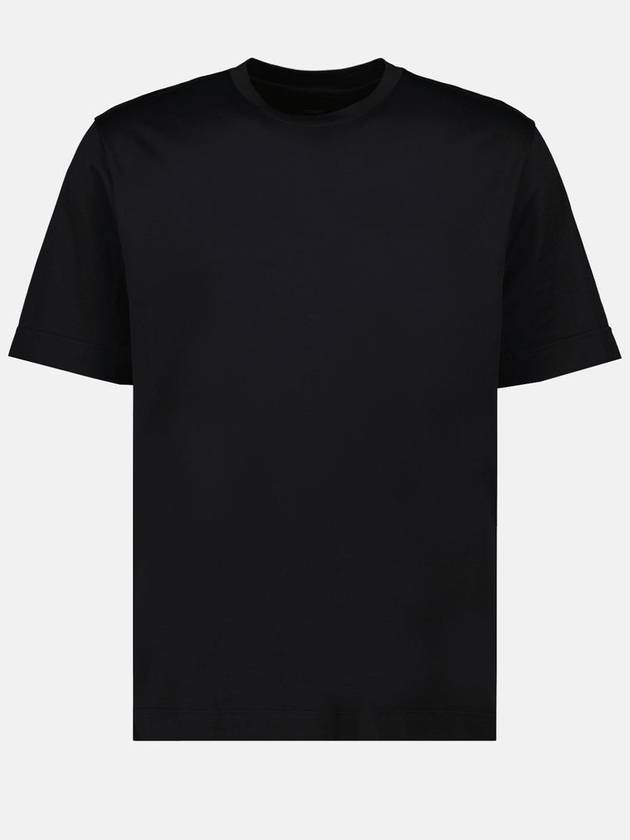 Staff Only Cotton Short Sleeve T-Shirt Black - FENDI - BALAAN 2