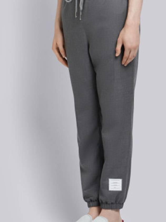 Elastic Hem Wool Track Pants Grey - THOM BROWNE - BALAAN 2