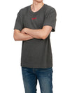 Logo Cotton Short Sleeve T-shirt Grey - HUGO BOSS - BALAAN 5