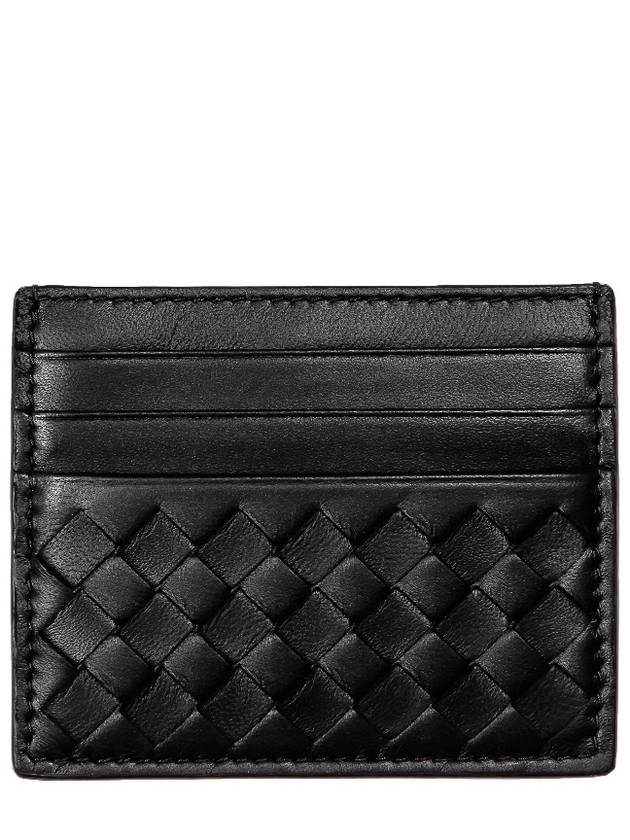 Intrecciato Weaving Card Wallet Black - BOTTEGA VENETA - BALAAN 2