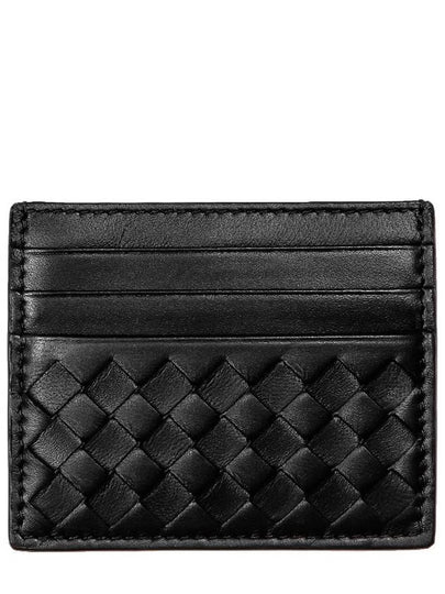 Intrecciato Weaving Card Wallet Black - BOTTEGA VENETA - BALAAN 2