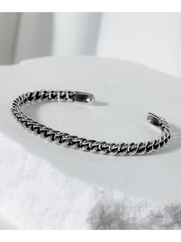 Non-Logo Chain Motif Bracelet Silver - BLESSED BULLET - BALAAN 2