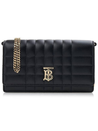 Lola Gold Logo Quilted Mini Cross Bag Black - BURBERRY - BALAAN 2