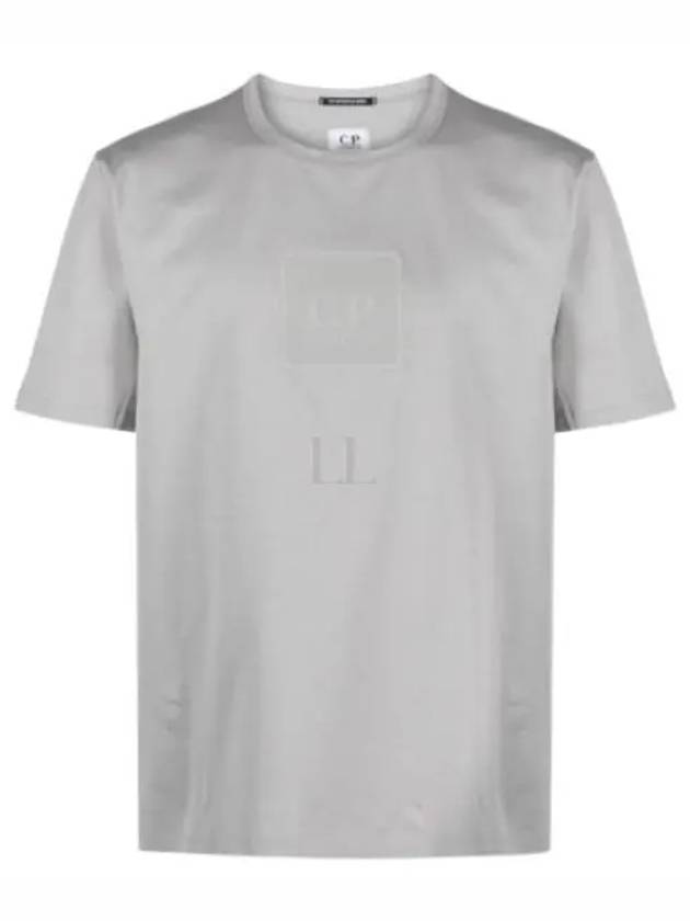 Metropolis Series Mercerized Jersey Logo Badge Short Sleeve T-Shirt Grey - CP COMPANY - BALAAN 2