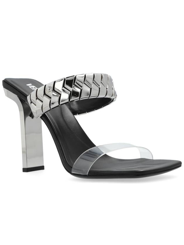 Versace Heeled Sandals, Women's, Black - VERSACE - BALAAN 4