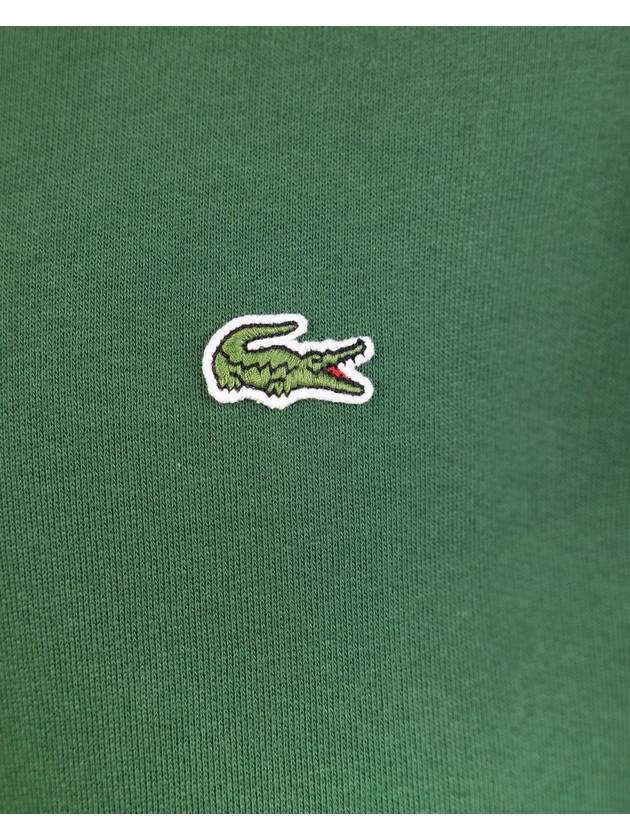 Logo Patch Crew Neck Sweatshirt Green - LACOSTE - BALAAN 4