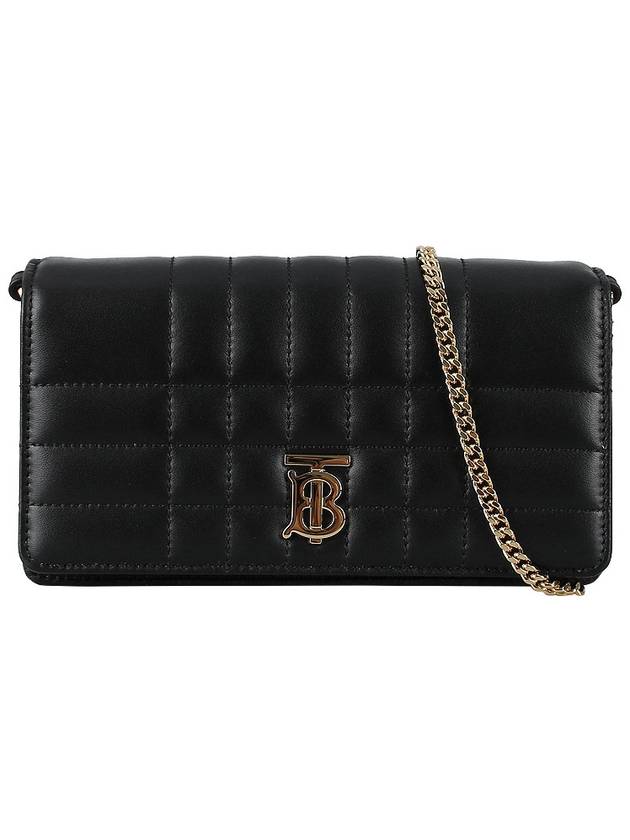 Lola Gold Logo Quilted Mini Cross Bag Black - BURBERRY - BALAAN 3