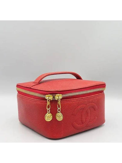 red tote bag - CHANEL - BALAAN 2