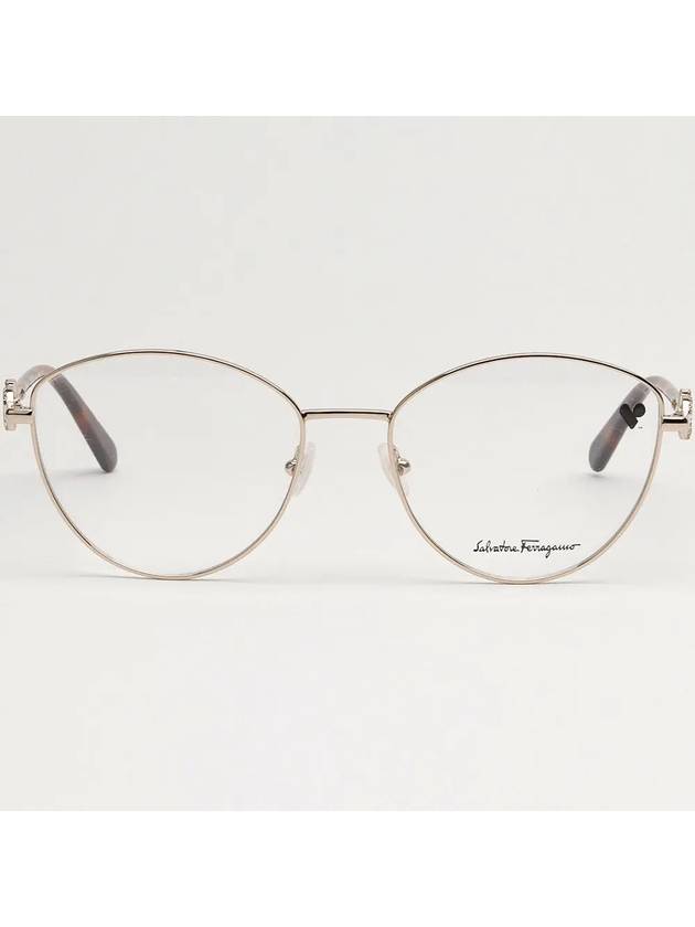 Eyewear Gancini Crystal Cat Eye Eyeglasses Gold - SALVATORE FERRAGAMO - BALAAN 4