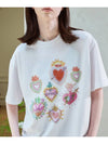 DTP Folk Hearts Short Sleeve T Shirt White - CPGN STUDIO - BALAAN 3