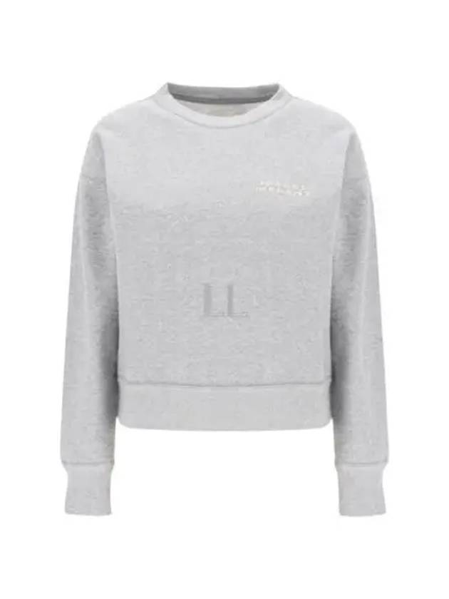 Shard Embroidered Logo Sweatshirt Grey - ISABEL MARANT - BALAAN 2