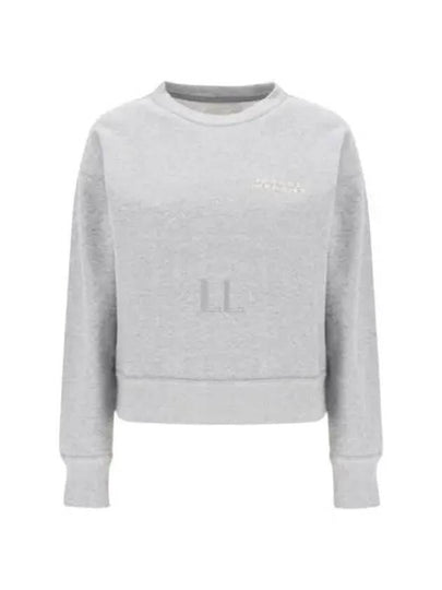 Shard Embroidered Logo Sweatshirt Grey - ISABEL MARANT - BALAAN 2