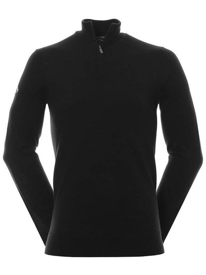 Men's Ribbed Merino Long Sleeve T-Shirt Black - CALLAWAY GOLF - BALAAN 2