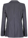 Galosce Pinstripe Blazer Jacket Black - MAX MARA - BALAAN 3