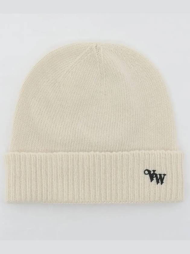 Embroidered Logo Knit Beanie Offwhite - VIVIENNE WESTWOOD - BALAAN 2