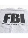 FBI Logo Sweatshirt Grey - BALENCIAGA - BALAAN 4