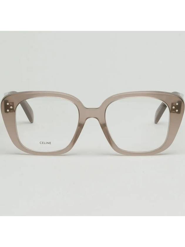 Eyewear Logo Square Eyeglasses Brown - CELINE - BALAAN 4