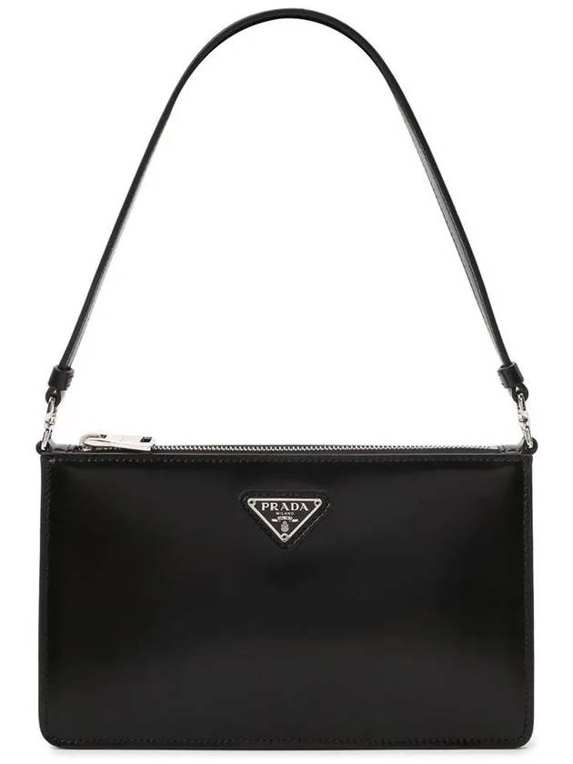Brushed Leather Mini Bag Black - PRADA - BALAAN 2