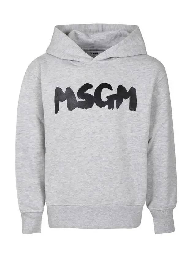 Kids Women Logo Hoodie Gray F4MSJUHS057 107 - MSGM - BALAAN 1