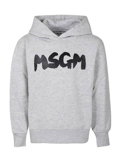 Kids Women Logo Hoodie Gray F4MSJUHS057 107 - MSGM - BALAAN 2