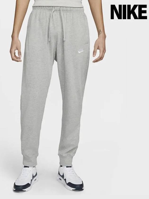 NSW Club Jersey Jogger Track Pants Grey - NIKE - BALAAN 2