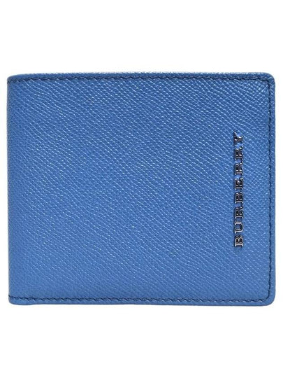 Women s 39569241 London Blue Leather Lettering Logo Bicycle Wallet - BURBERRY - BALAAN 2