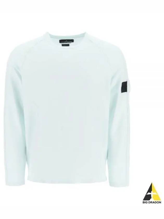 Shadow Project Crewneck Light Cotton Knit Top Green - STONE ISLAND - BALAAN 2