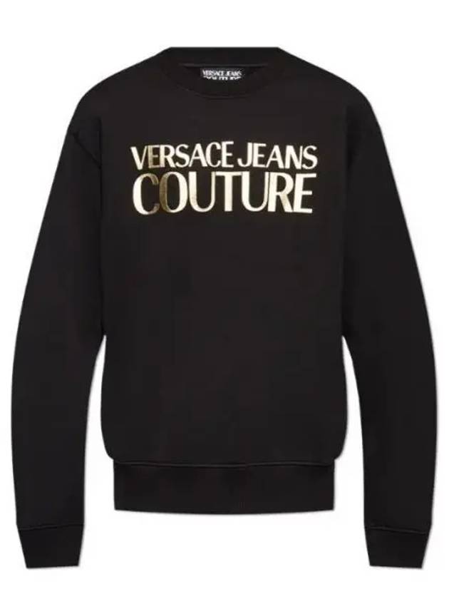 Jeans Couture Logo Sweatshirt Black - VERSACE - BALAAN 2