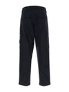 Regular Fit Cargo Cotton Canvas Straight Pants Navy - STONE ISLAND - BALAAN 3