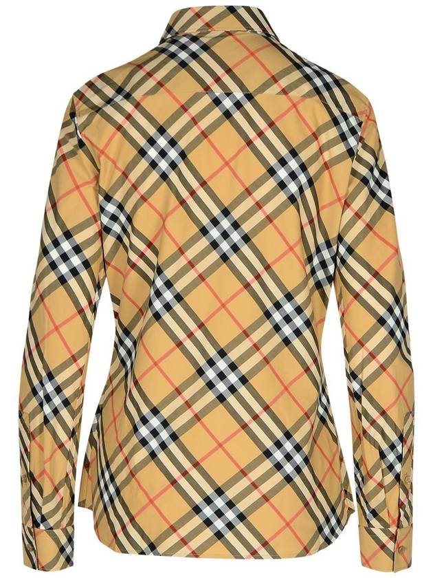 Check Pattern Shirt Beige - BURBERRY - BALAAN 4