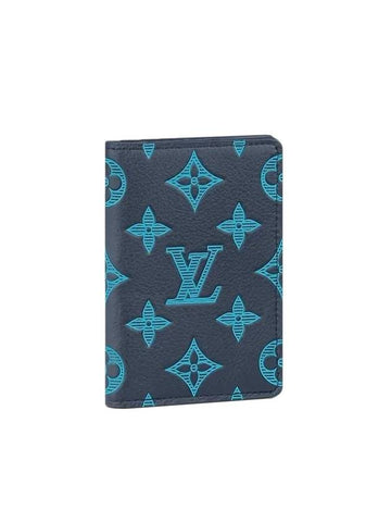 Pocket Organizer Card Wallet Navy - LOUIS VUITTON - BALAAN 1