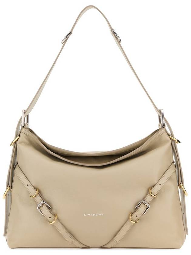 Voyou Medium Leather Shoulder Bag Beige - GIVENCHY - BALAAN 2