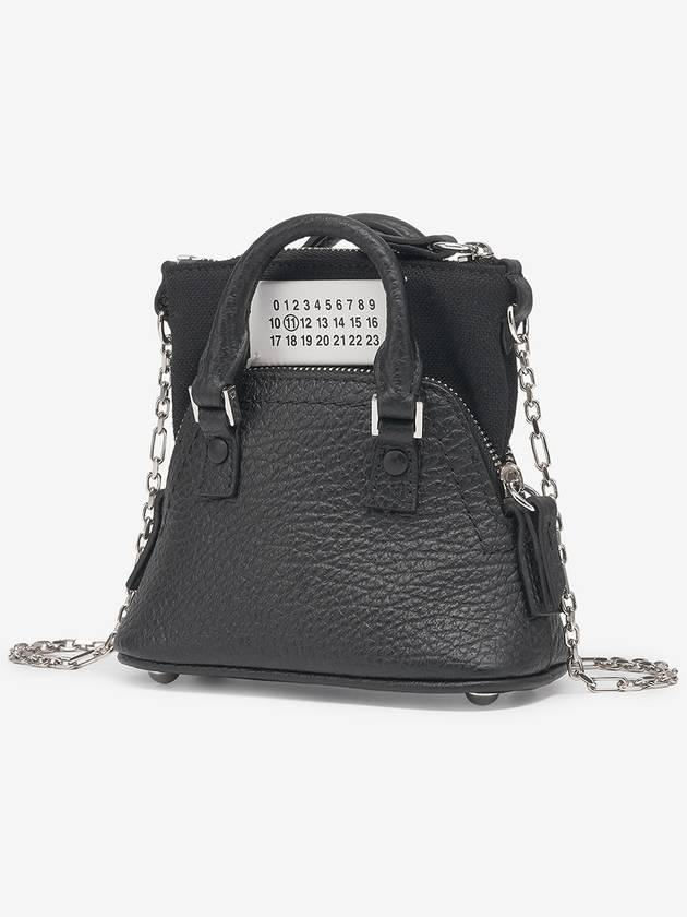 5AC Classic Baby Shoulder Bag Pale Black - MAISON MARGIELA - BALAAN 4