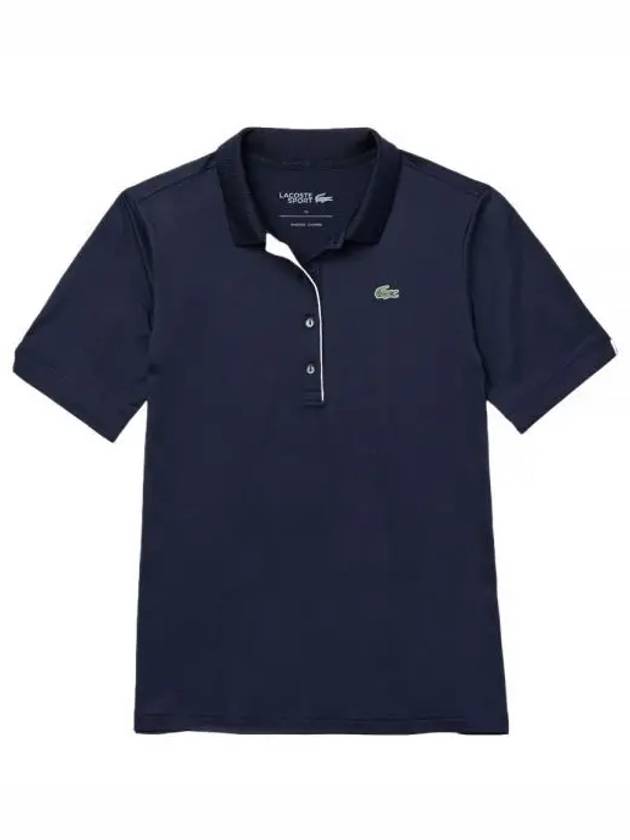 Women's Golf Performance Ultra Dry Short Sleeve Polo Shirt Navy - LACOSTE - BALAAN 2