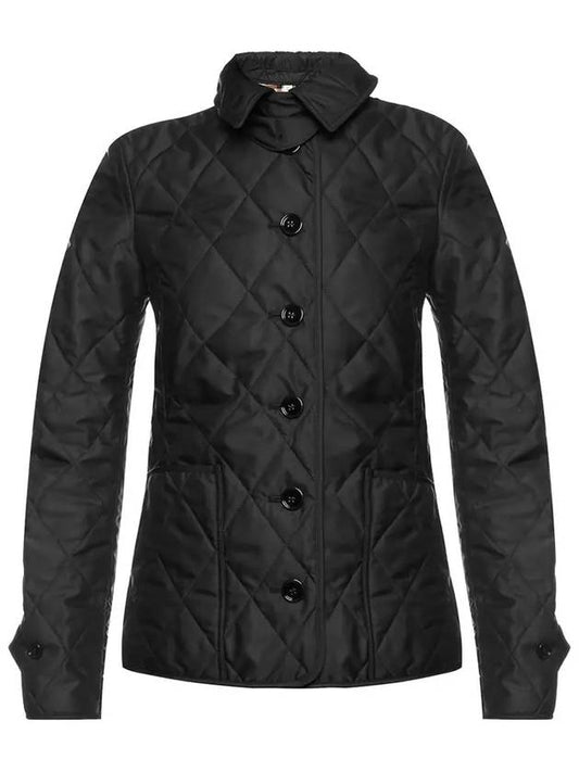 Fernleigh Diamond Quilted Jacket Black - BURBERRY - BALAAN 2