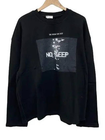 NUS19224 009 NO SLEEP Sweatshirt Black - IH NOM UH NIT - BALAAN 1