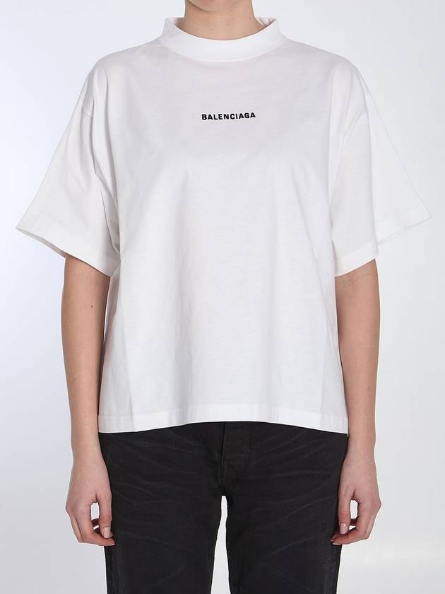 Cropped logo t-shirt - BALENCIAGA - BALAAN 1