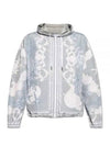 Barocco Print Zip-Up Hoodie Grey - VERSACE - BALAAN 2