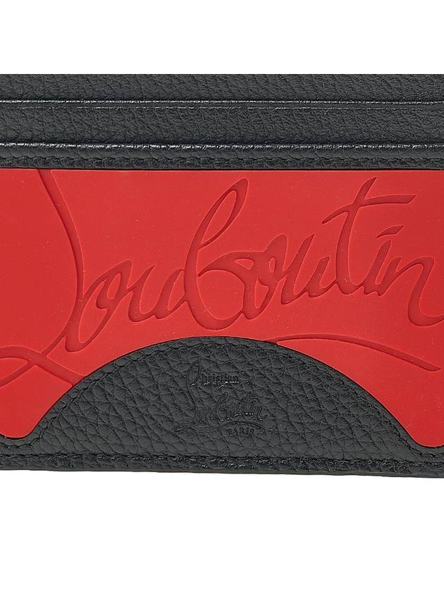 Men's Kios Logo Card Wallet Red Black - CHRISTIAN LOUBOUTIN - BALAAN 7