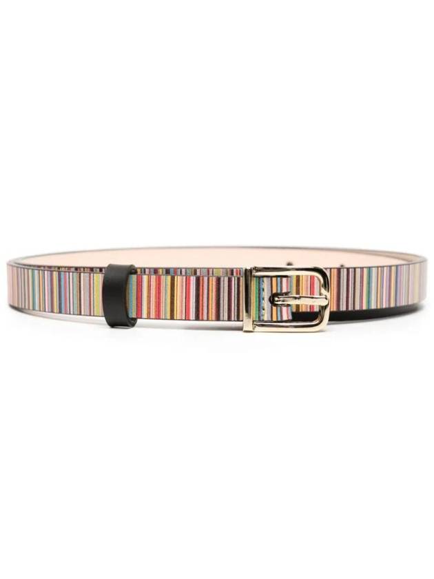 Striped Leather Belt W1A7614LSKSIG - PAUL SMITH - BALAAN 1