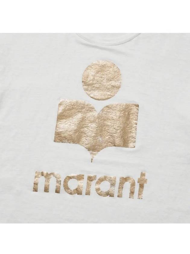 Koldi Linen Short Sleeve T-Shirt White - ISABEL MARANT - BALAAN 4