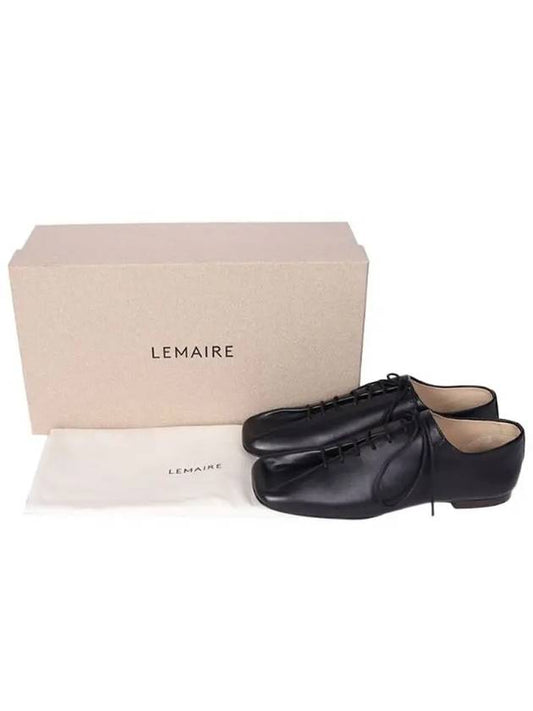 Souris Nappa Leather Flat Classic Derbies Black - LEMAIRE - BALAAN 2