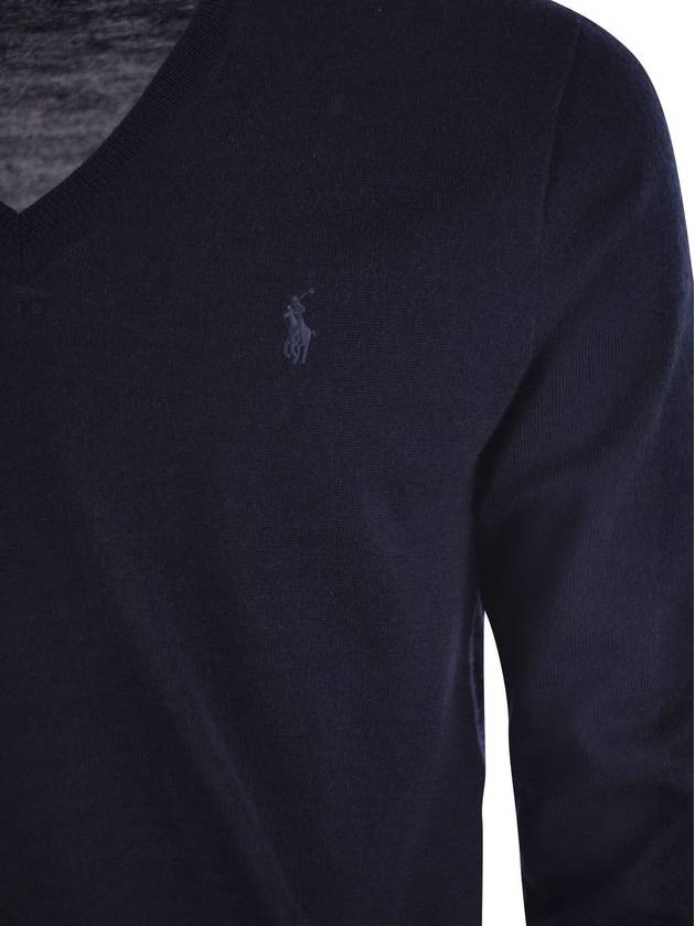 logo embroidery V-neck sweater 710876848 - POLO RALPH LAUREN - BALAAN 5