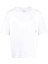 Pink Label Crew Neck Short Sleeve T-Shirt White - ACNE STUDIOS - BALAAN 2