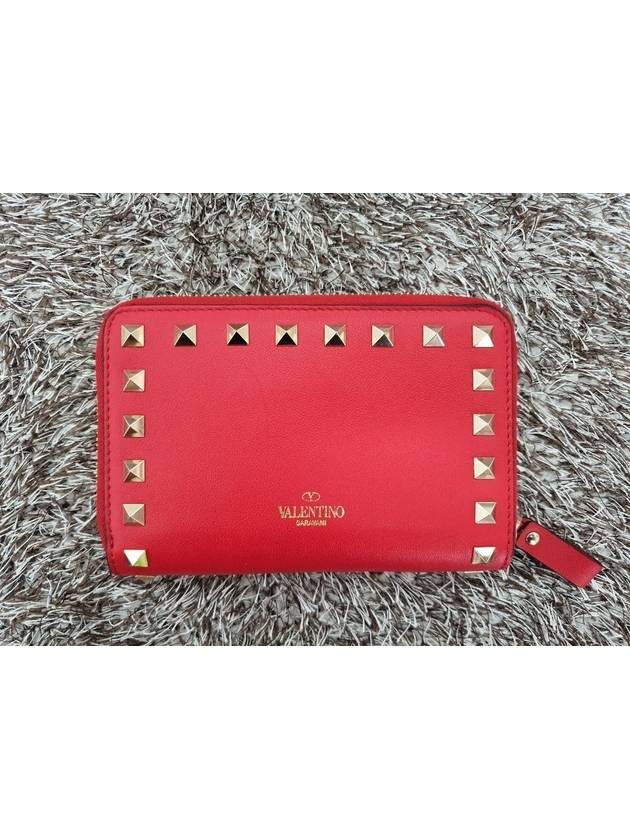 Rockstud medium wallet red - VALENTINO - BALAAN 3