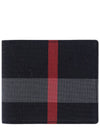 Check Half Wallet Navy - BURBERRY - BALAAN 2